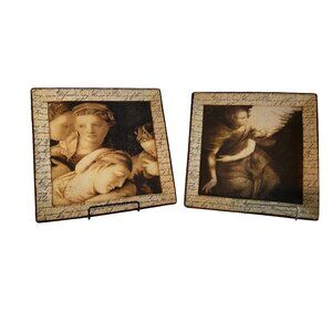 Renaissance Secret Art Ceramic Plates Sid Dickens Art Decor Plate 9x9 inches
